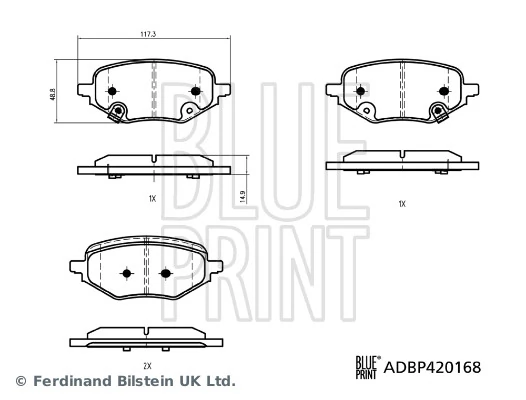Brake Pad Set, disc brake